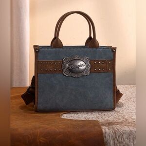 WRANGLER WOMEN'S BUCKLE TOTE CROSSBODY BAG Jean NWT